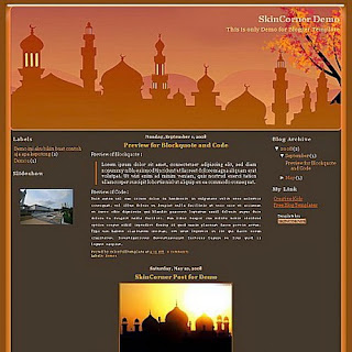 Islamic Blogger Template