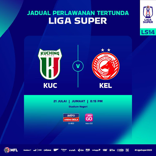 Live Streaming Kuching City vs Kelantan 21.7.2023