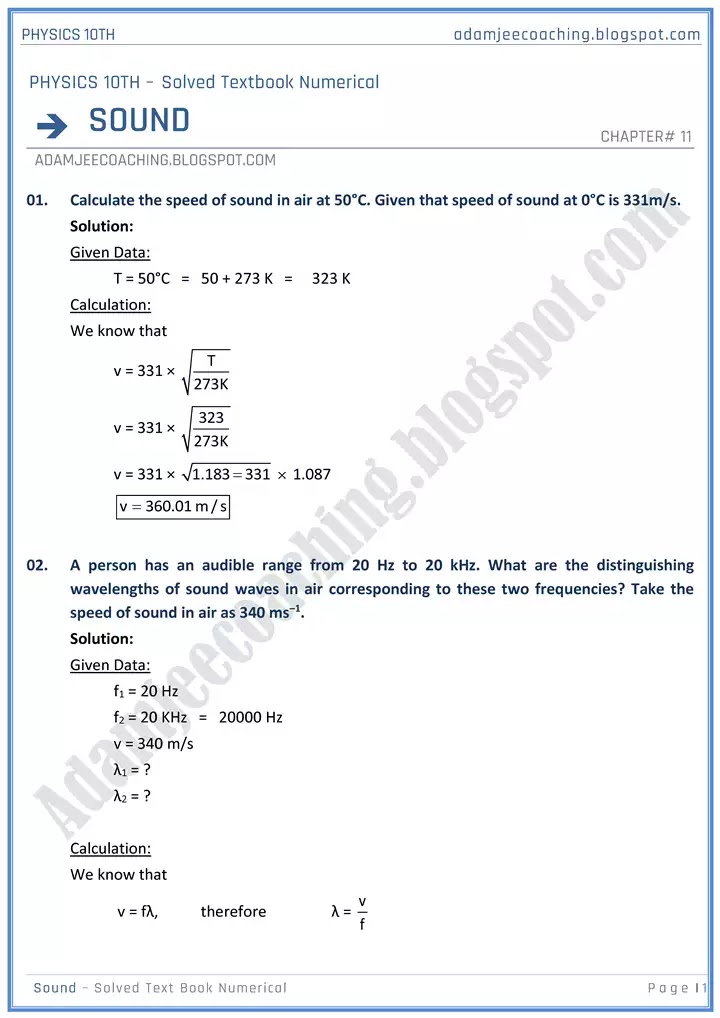 sound-solved-textbook-numericals-physics-10th