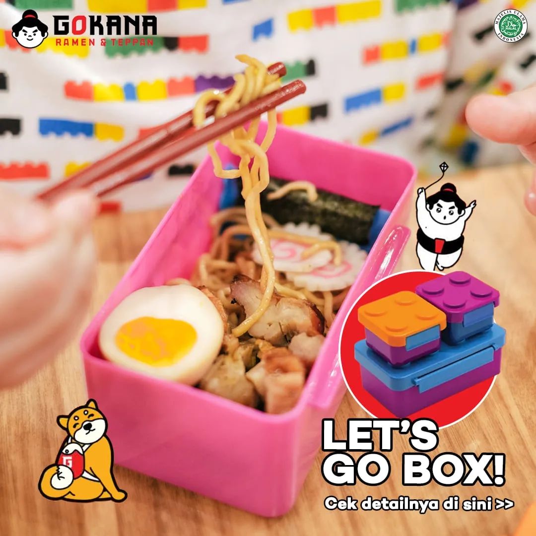 Promo GOKANA  LET’S GO BOX – Tambah +Rp. 3.636 Dapat Set Menu