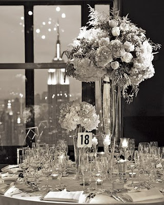 black and white wedding table. Martha-featured wedding.