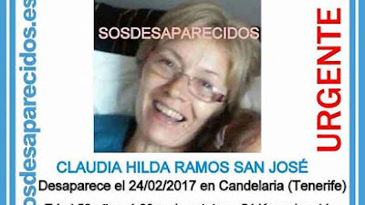 Mujer desaparecida Candelaria, Tenerife, necesita medicación urgente