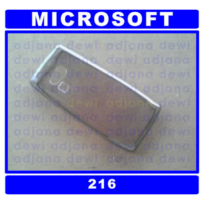 ( 1214 ) Jual Case Microsoft Nokia 216 Hitam Silikon Soft Jelly Cover Aksesories Handphone