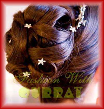 This is the typical bridal hairstyle that you will find in almost all the 