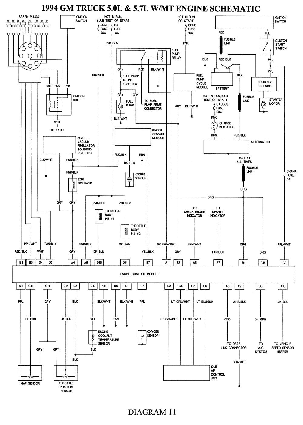 Wiring Diagrams and  exonerate  reference book Ebooks: 1994 GM Truck 5.0L  