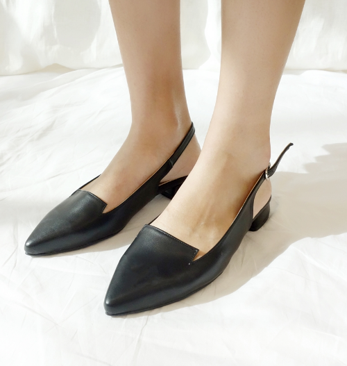 Pointed Toe Slingback Shoes