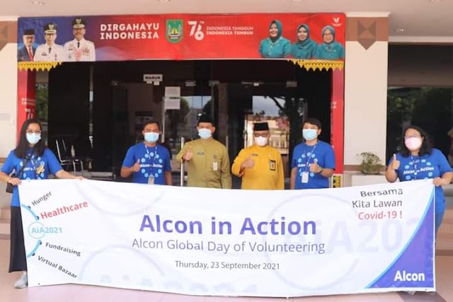 Dukung Pemerintah Tangani Covid-19, PT. Ciba Vision Beri Bantuan Testing Booth ke Pemko Batam