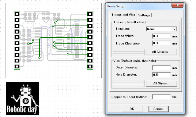 Membuat Design PCB Auto routing dengan Diptrace