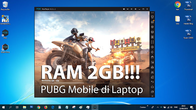 Laptop dengan RAM 2GB pun bisa main PUBG Mobile, walaupun...