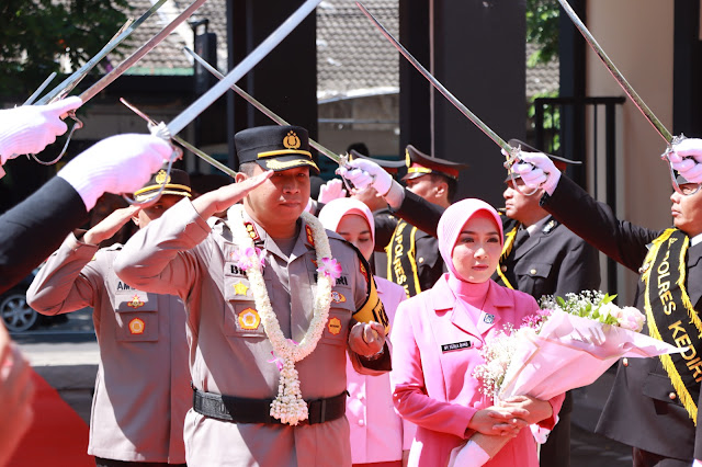 AKBP Bimo Ariyanto Resmi Jabat Kapolres Kediri yang Baru