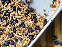 BAKED BLUEBERRY PECAN OATMEAL