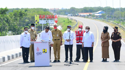 Beban Pantura Berkurang 48 Persen, Presiden Jokowi Resmikan Jalan Lingkar Brebes-Tegal