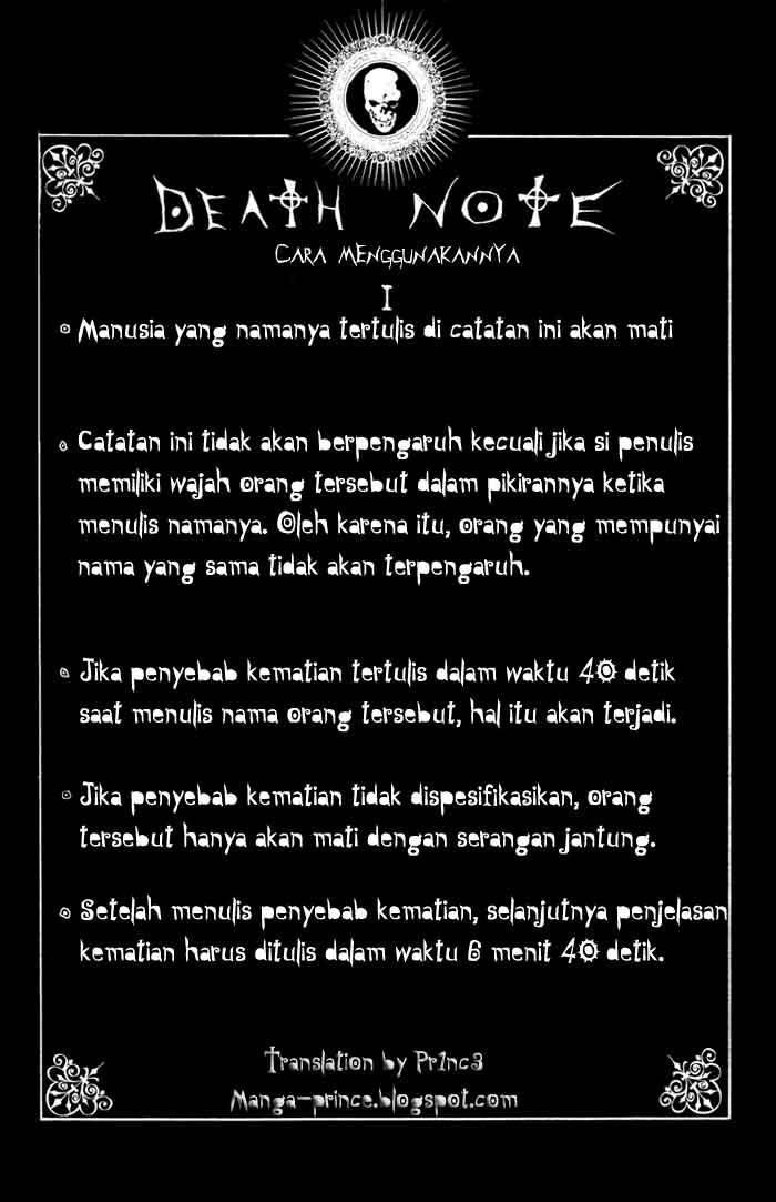 Baca Manga, Baca Komik, Death Note Chapter 1, Death Note 1 Bahasa Indonesia, Death Note 1 Online, Death Note 1 Indo