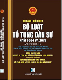 Sách so sánh đối chiếu bộ luật tố tụng dân sự 2004 và 2015 