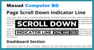 Page Scroll Down Indicator Line in HTML CSS & JavaScript