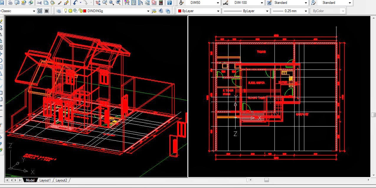 63 Download  Desain  Rumah  Minimalis Format Autocad  Desain  