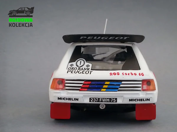 IXO Eaglemoss Peugeot 205 T16 E2 Winner 1000 Lakes Rally 1986