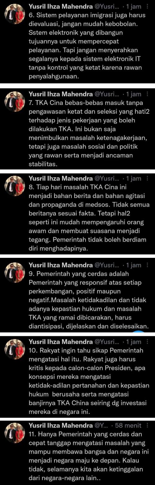  Pembangunan yang paling lemah pada masa pemerintahan Jokowi adalah sekor hukum Yusril Ihza Mahendra: Pembangunan yang paling lemah pada masa pemerintahan Jokowi adalah sektor Hukum, Keadilan makin menjauh