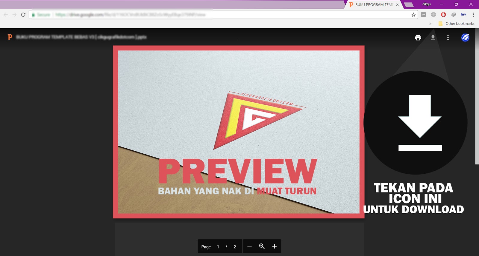 Cara Muat Turun Bahan Dari Google Drive  KOLEKSI GRAFIK 