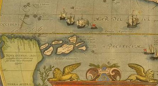 islas Salomón Theatrum Orbis Terrarum Abraham Ortelius