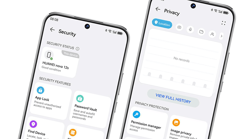 Privacy features of EMUI 14