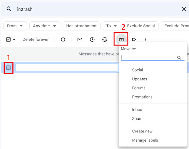 cara memulihkan email yang terhapus di gmail lewat pc