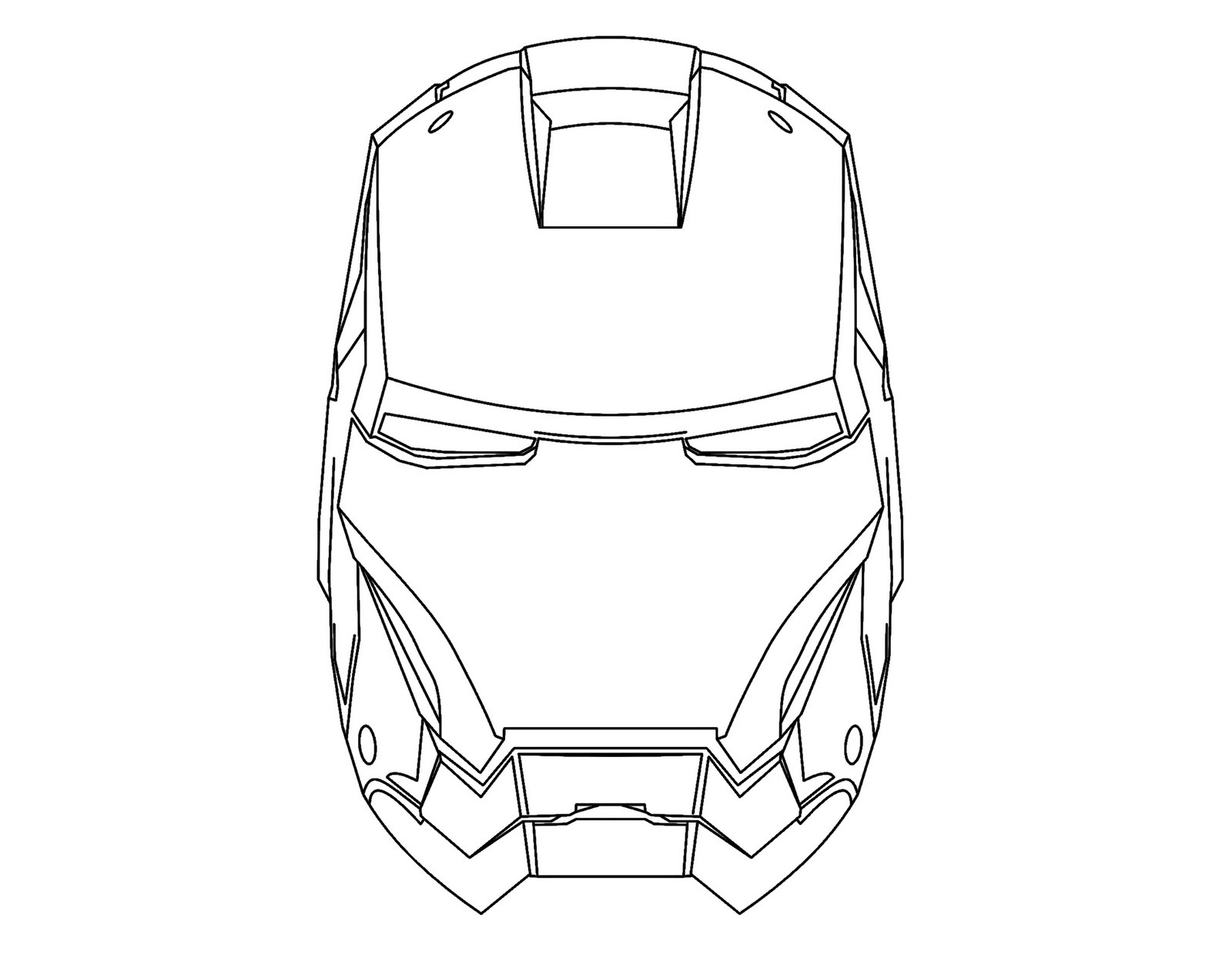 Download Iron Man Helmet Coloring Pages