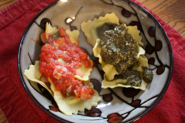 Ravioli made with sauces from Degustabox items