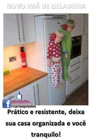 Novo imã de geladeira. Prático e resistente, deixa sua casa organizada e você tranquilo! Foto para Facebook.