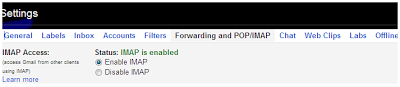 Imap setting