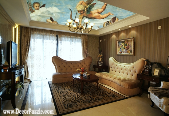 kind of ceiling paintings, ceiling design ideas for living room, ceiling Ideas 2016 