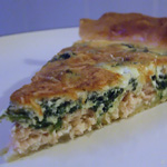 Quiche au saumon et aux épinards