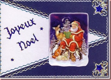 carte 3D de Noël