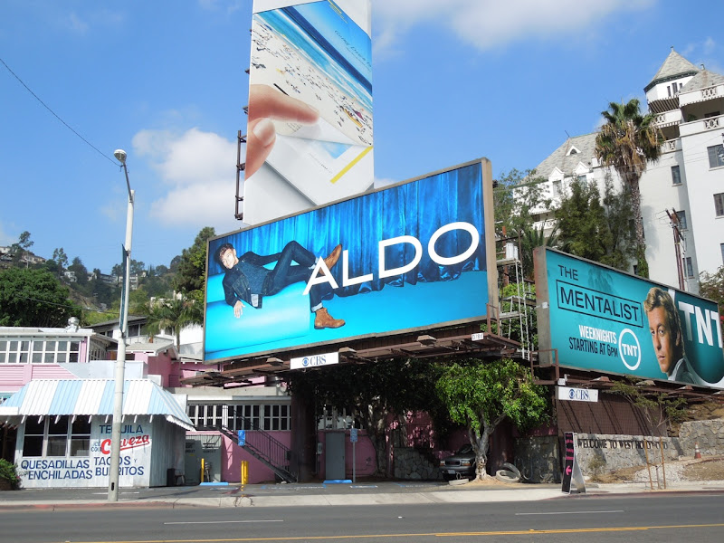 Aldo Shoes denim blue billboard FW 2012