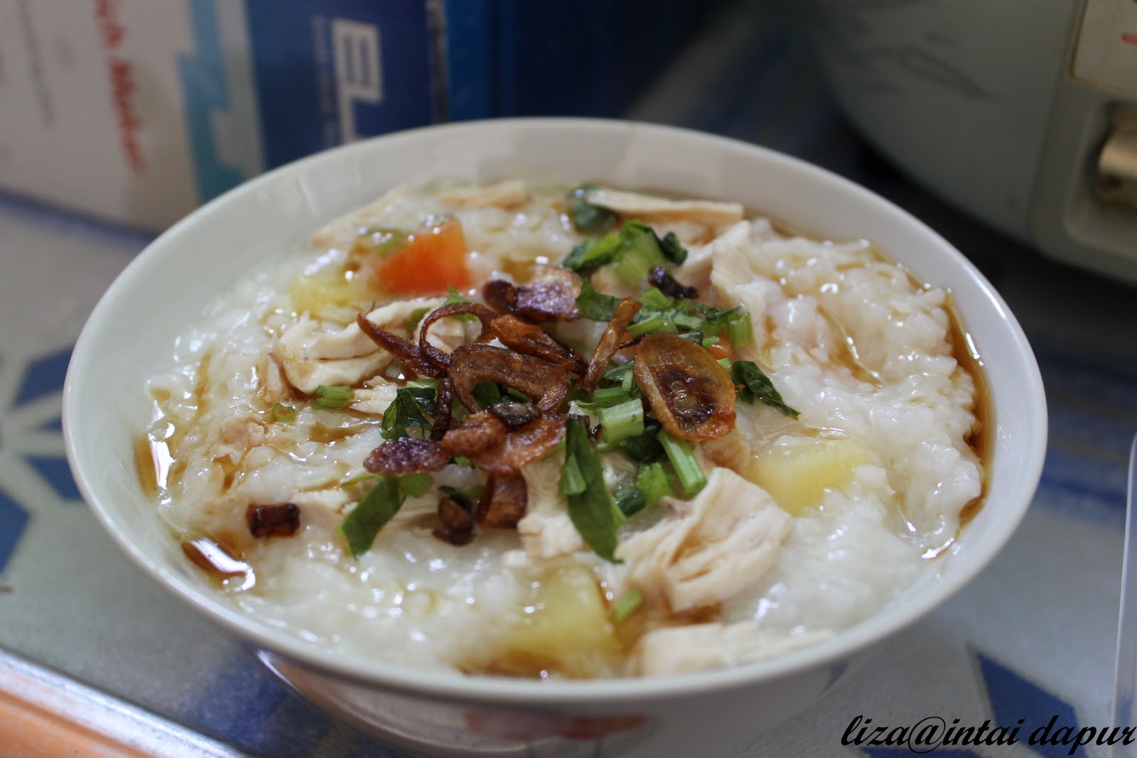 INTAI DAPUR Bubur  Nasi Ayam  