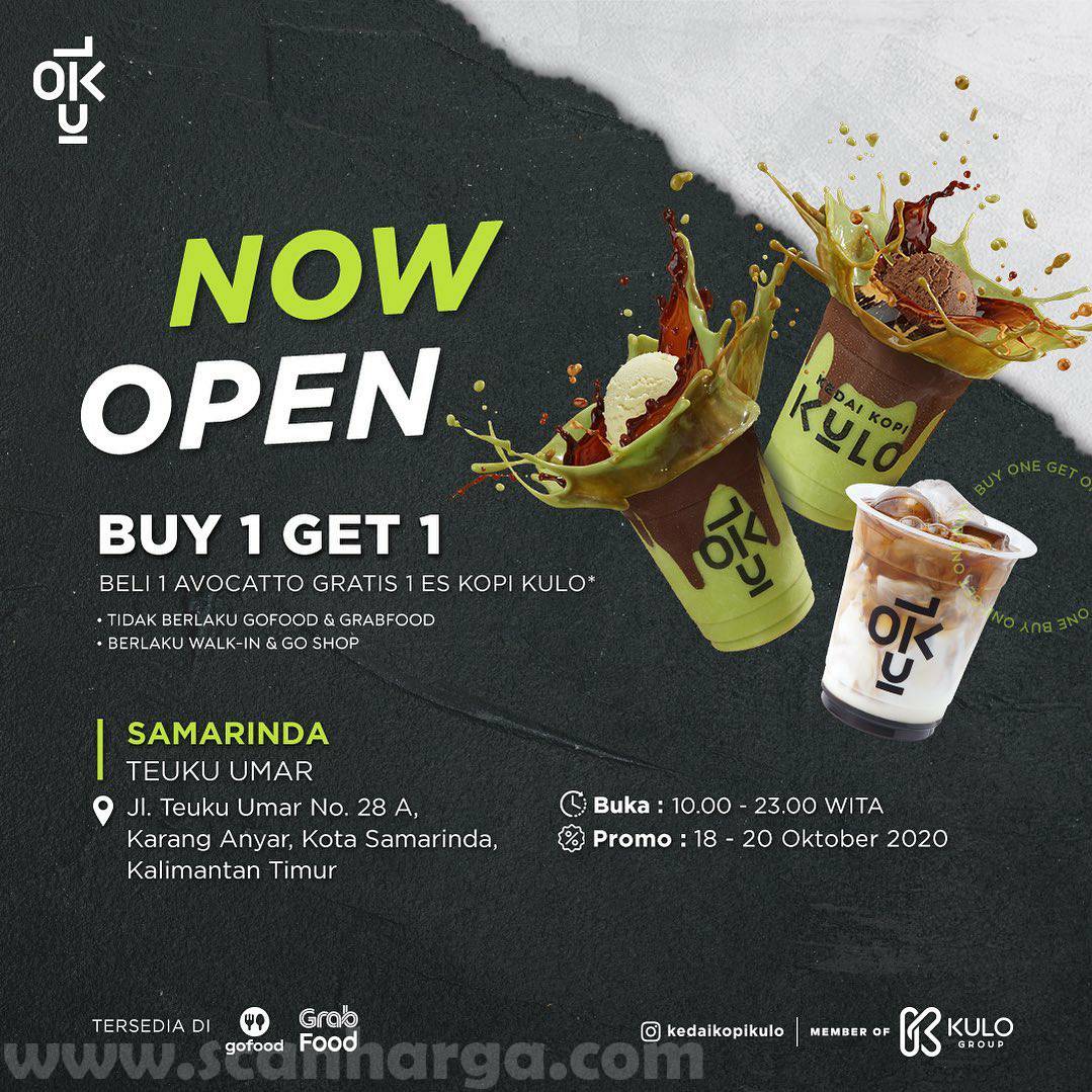 Kedai Kopi Kulo Samarinda Promo Opening Buy 1 Get 1