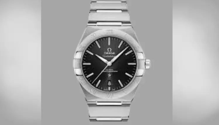 Omega Constellation watch with platinum strap