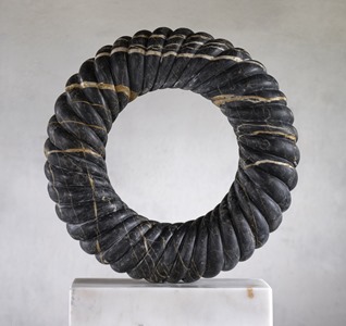 Elverben: TUNISIAN BLACK MARBLE, 2015: W 54cm, H 54 cm, D 12 cm; SOLD