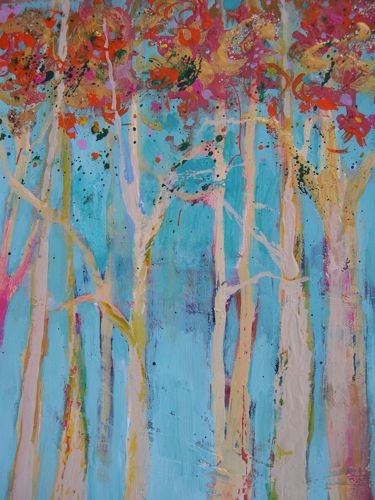 paintings of trees without leaves. 8quot; x 10quot; Acrylic Painting on