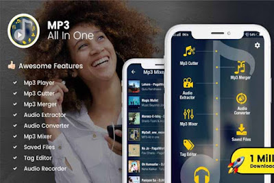 تطبيق Mp3 - All in one مشغل صوتيات وصانع نغمات ومسجل صوت كلهم داخل تطبيق واحد