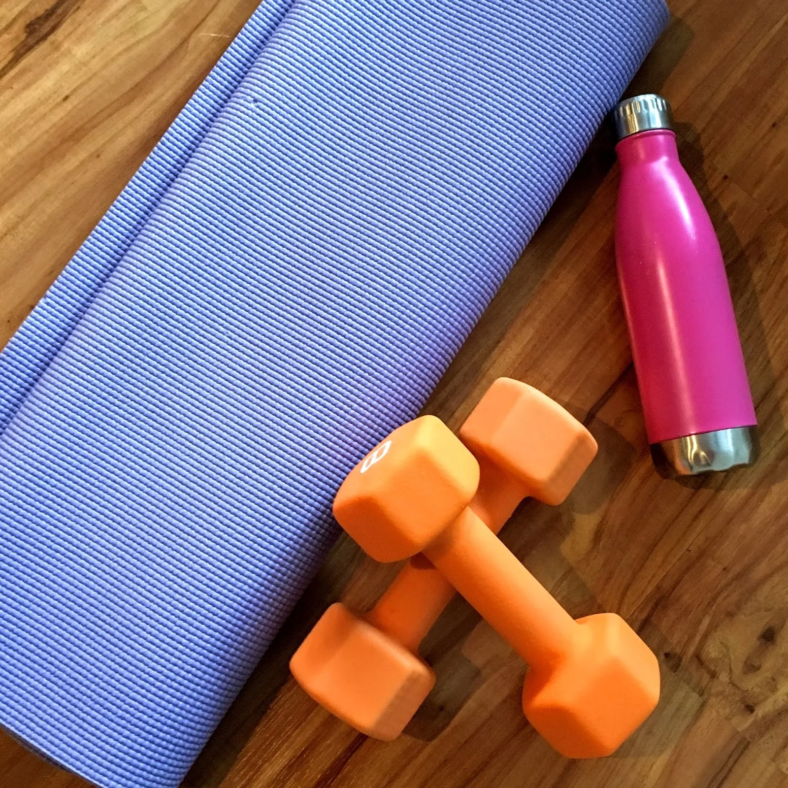 5 Ways to Workout from Home with little or no equipment www.livingyoungandhealthy.com #homeworkout #homefitness #dumbbells #fitnessapps