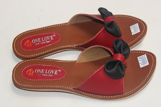 Sandal Wanita Nonslip One Love Kokop Japit Pita Karet Mentah