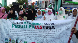 Sejumlah Organisasi Mahasiswa Kudus Gelar Aksi Peduli Palestina