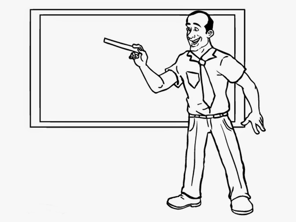 Teacher Coloring Pages