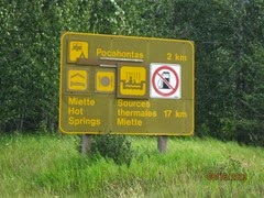 Sign for Hot Springs