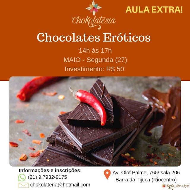 Curso de Chocolates Eróticos - Chokolateria Maio 2019