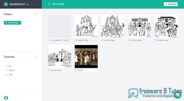 Sharechat : un service de stockage illimité avec fonctions de chat et de partage