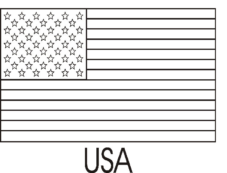 another picture of american flag coloring page title=