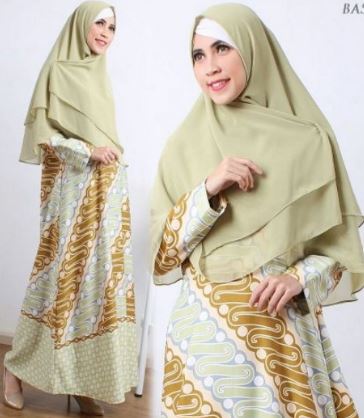  modern muslim yang bisa diguanakan dalam banyak program hingga dengan ketika anda harus san 77 Model Baju Batik Muslim 2018: Modern Terbaru Remaja Kekinian