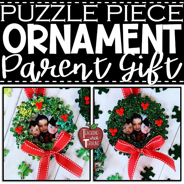 Puzzle Piece Wreath Ornament